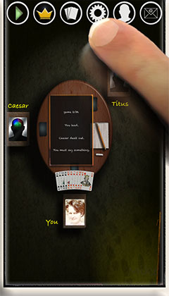 tapping game settings in gaming room of app SkatGenie